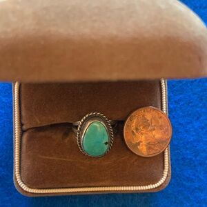 Vintage Silver and Turquoise ring.